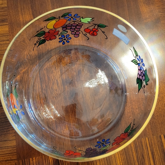 1980 VINTAGE ROMANIAN CLEAR CRYSTAL BIG BOWL, ALL HAND CRAFTED. - Picture 7 of 14